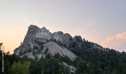 sunset in the mountains