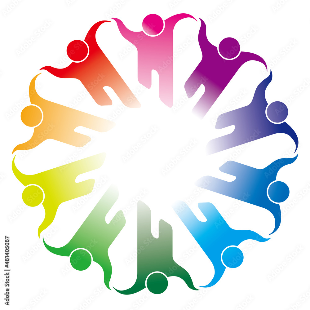 Obraz premium 地球 多様性 ダイバーシティのイラスト