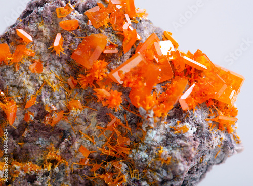 Quadro su tela .wulfenite mineral specimen stone rock geology gem crystal