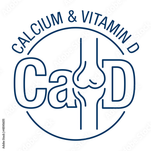 Calcium and Vitamin D3 for bone health in thin line
