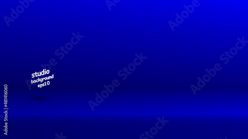 Vector, blank blue studio room background, product display with copy space for displaying content design. Banner for advertising products on the website - eps10