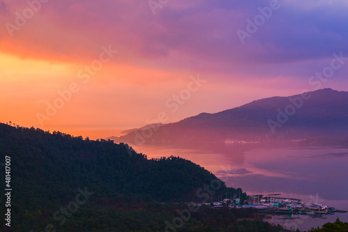 sunrise over the mountains