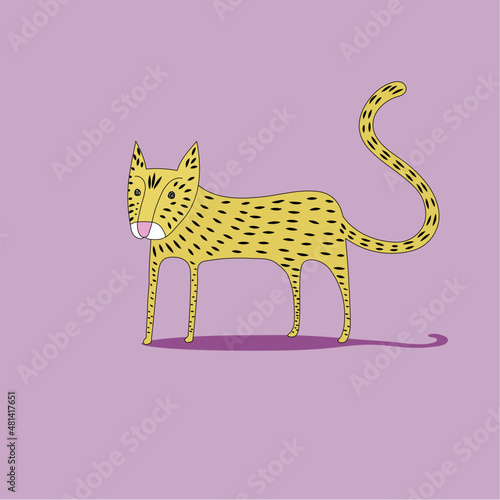 Leopardo maculato giaguaro felino feroce