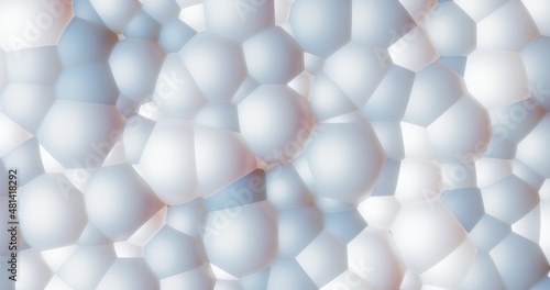 Fototapeta Naklejka Na Ścianę i Meble -  abstract background, balls on a plane white gray background. 3d render