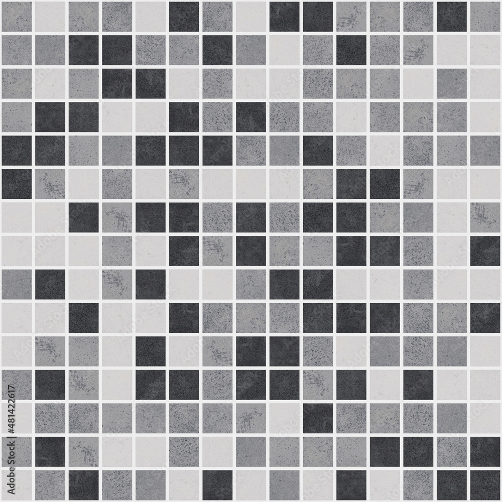 Square concrete seamless mosaic tiles Square concrete seamless mosaic tiles
