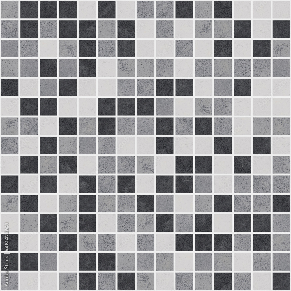 Square concrete seamless mosaic tiles Square concrete seamless mosaic tiles