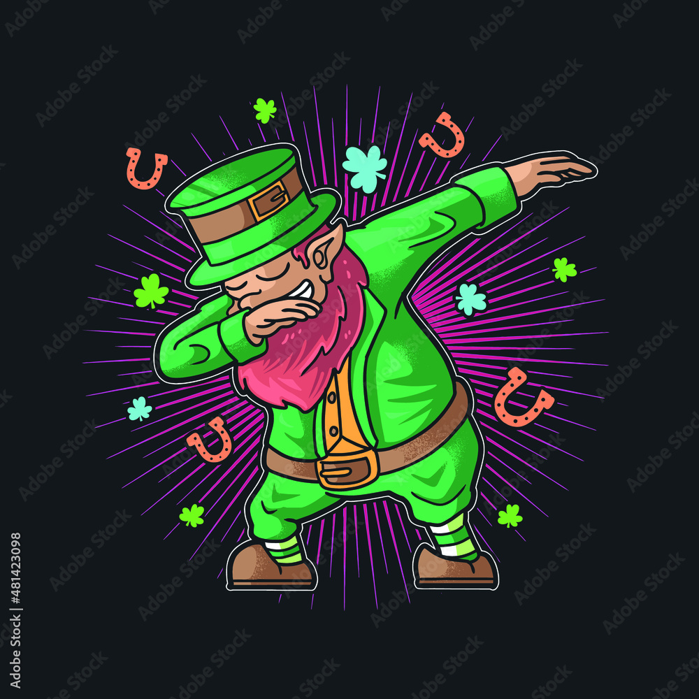 cute leprechaun dabbing saint patricks day cute leprechaun dabbing saint patricks day