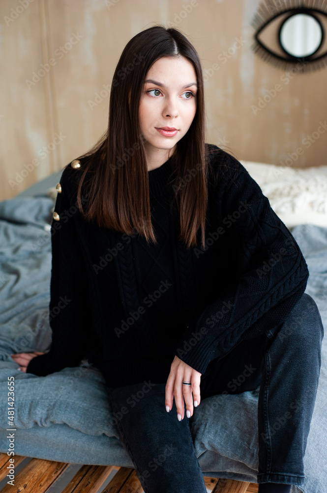 Portrait of beautiful emotional young european woman Portrait of beautiful emotional young european woman