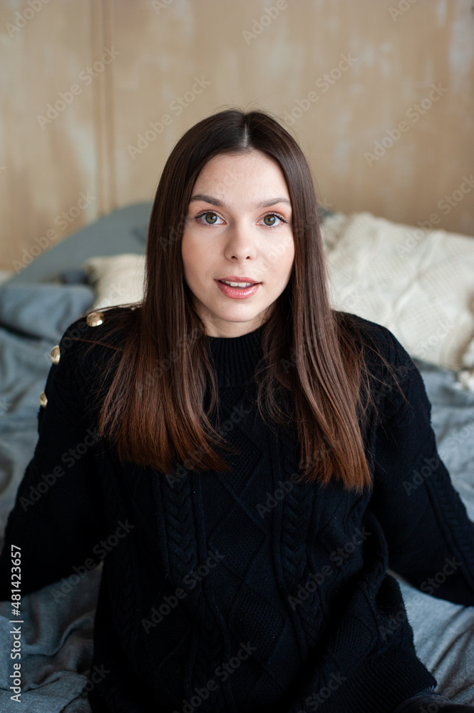 Portrait of beautiful emotional young european woman Portrait of beautiful emotional young european woman