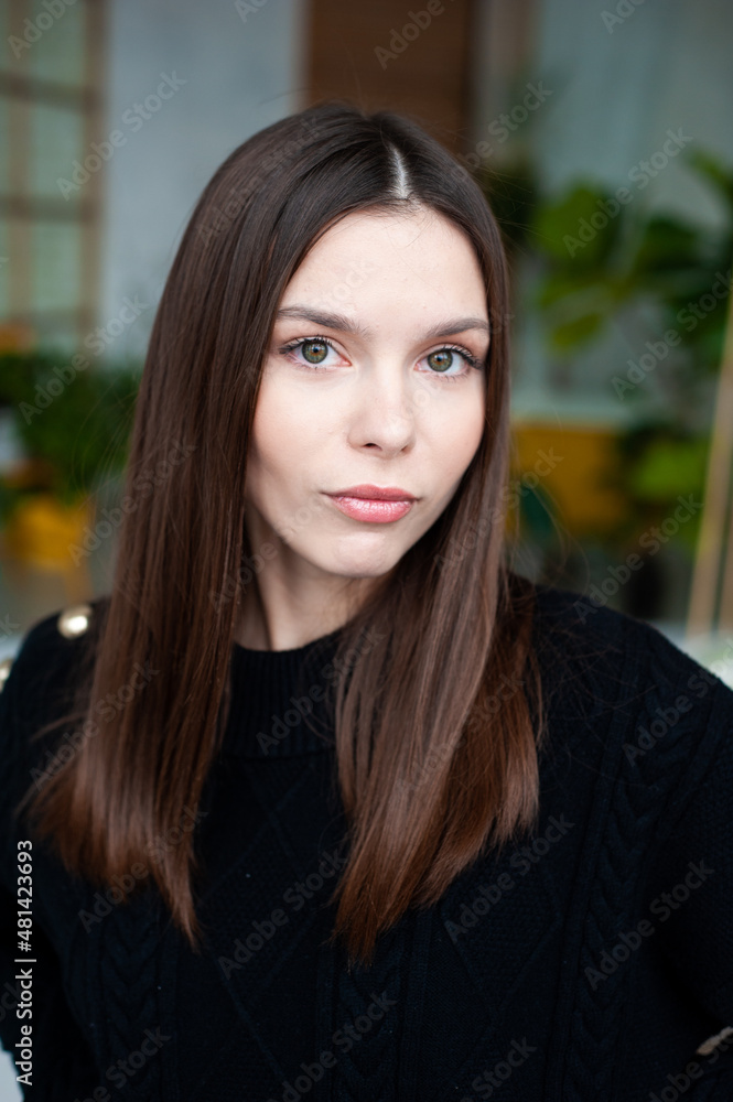 Portrait of beautiful emotional young european woman Portrait of beautiful emotional young european woman
