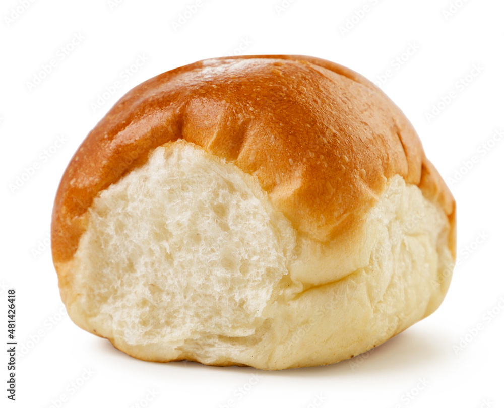 Pampushka bun close-up on a white. Isolated Pampushka bun close-up on a white. Isolated