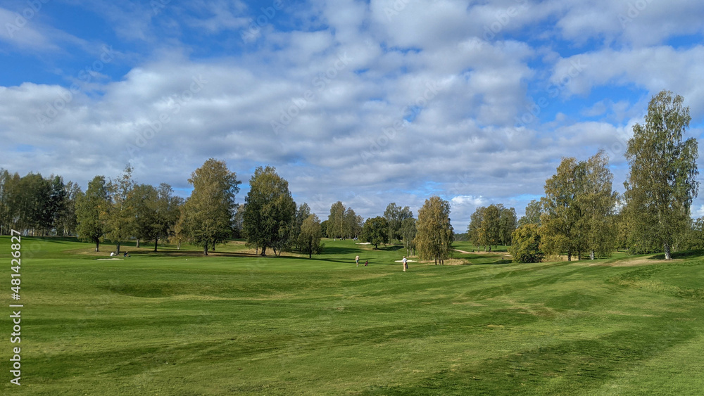 Golf course landscape . Oslo.