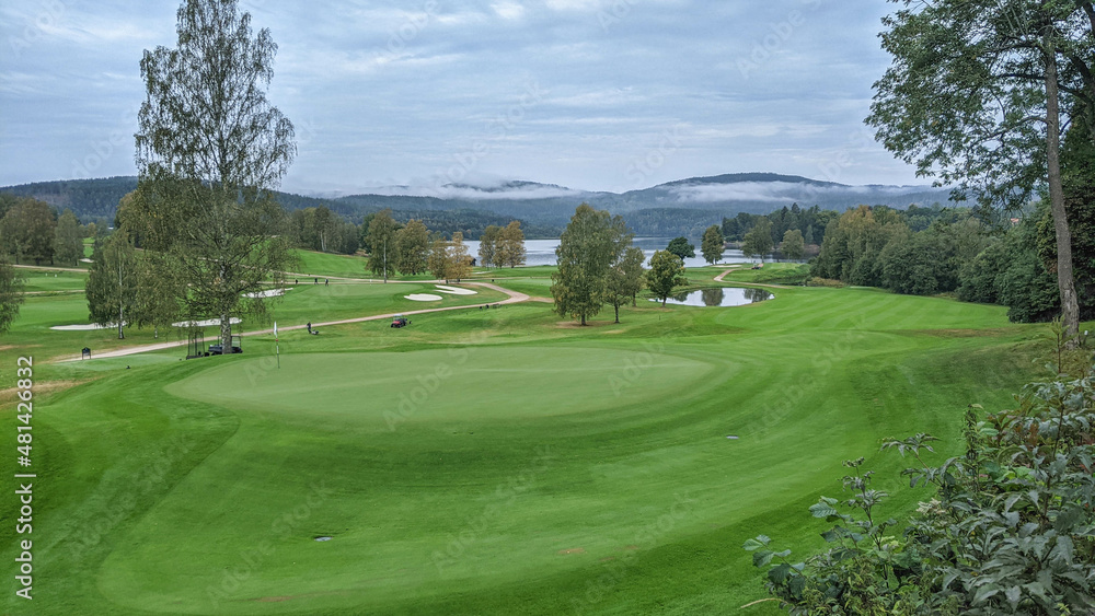 Golf course landscape . Oslo.