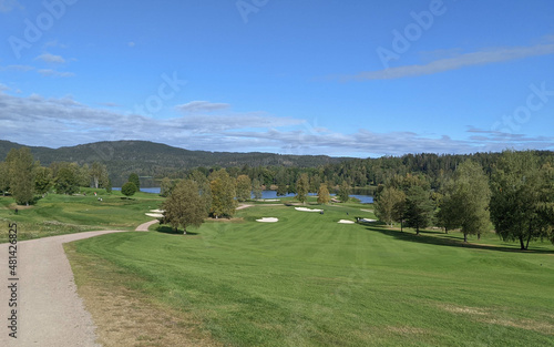 Golf course landscape . Oslo.