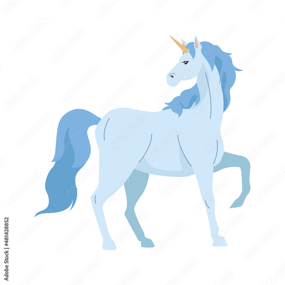 blue unicorn fairy animal