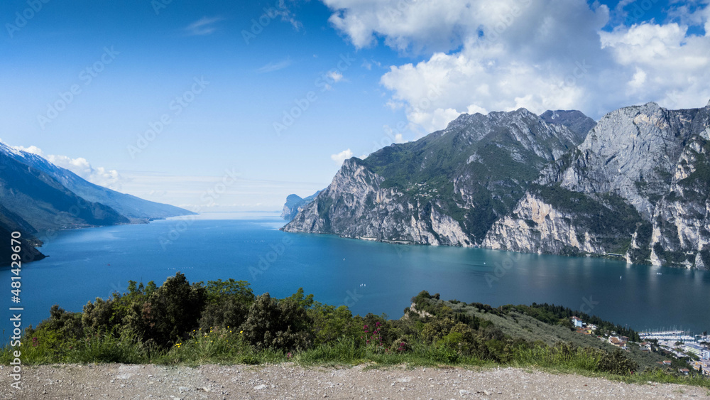 View from Monte Brione over Lake Garda - Trentino, Italy