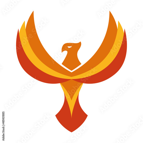 phoenix with wings open