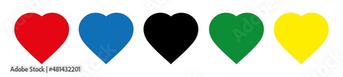 Canvas Print Color Love Icons