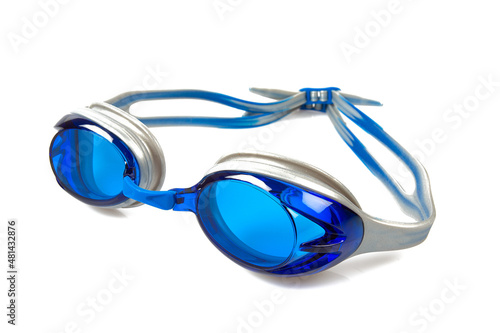 swimming glasses isolated on white backrgound