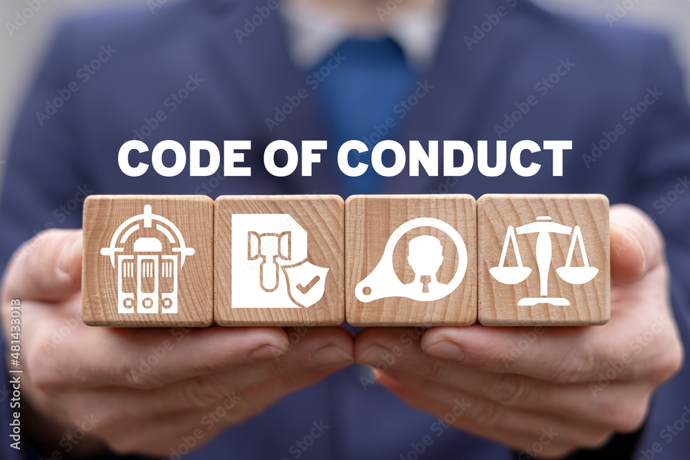 Code of conduct business concept. Ethics and respect in working ...