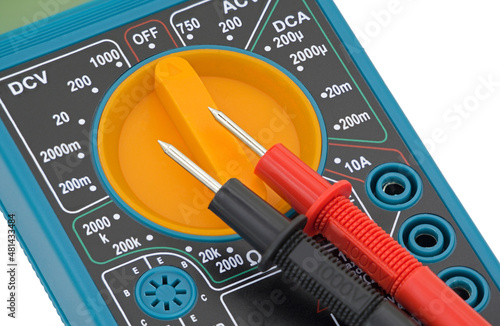 Obraz na plátne Closeup of digital multimeter