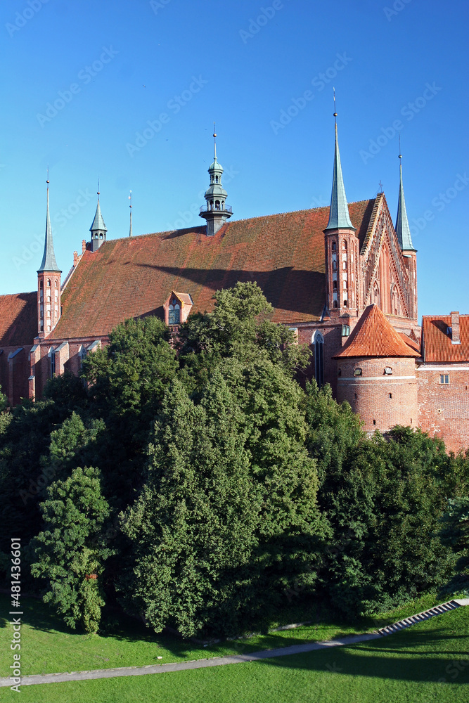 Gothic cathedral in Frombork, Poland, Europe