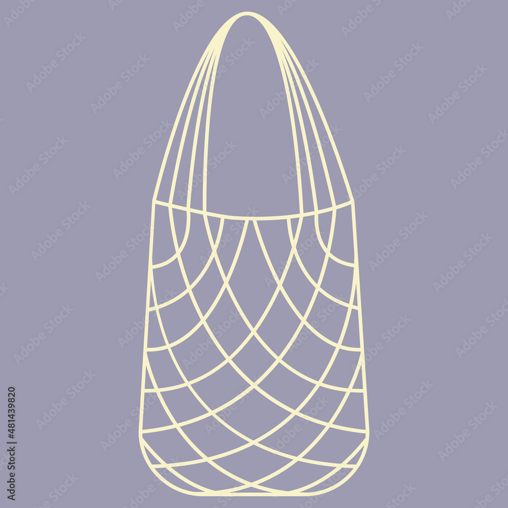 White string bag. Zero wast. White string bag. Zero wast.