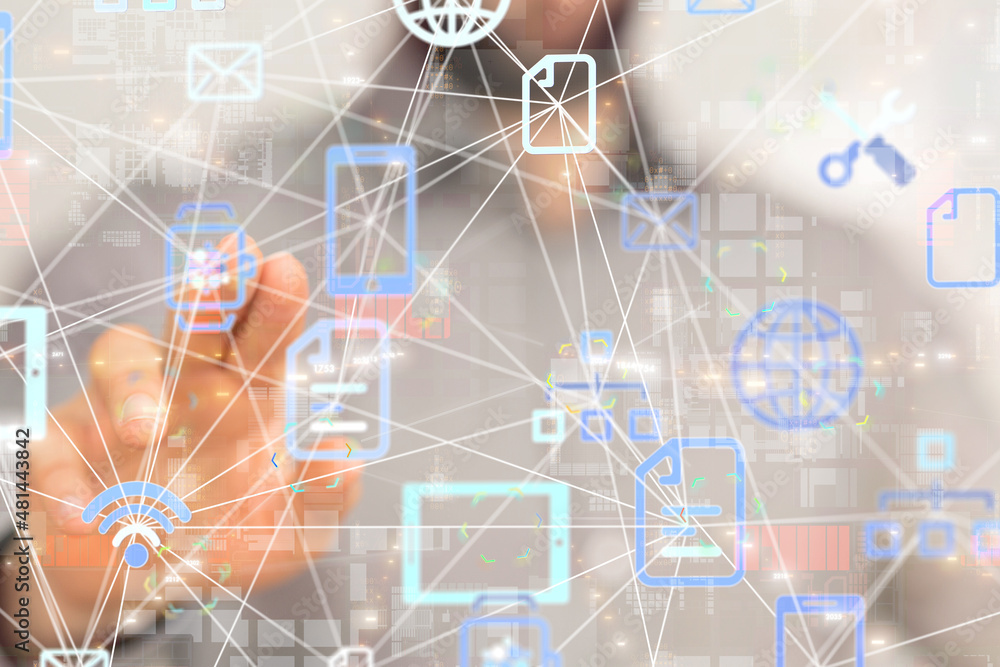 Business intelligence analyst dashboard on virtual Business intelligence analyst dashboard on virtual