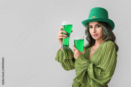 Stylish young woman dressed...