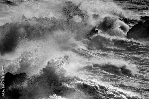 Foto tempete en mer