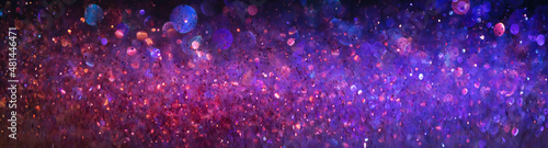 background of abstract glitter lights. purple and blue