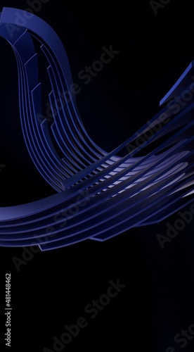 Abstract blue waves backgro...