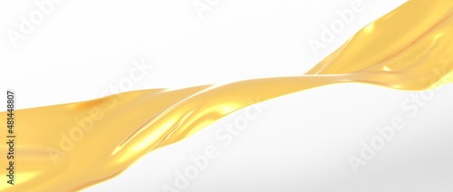 Gold silk fabric 3d premium