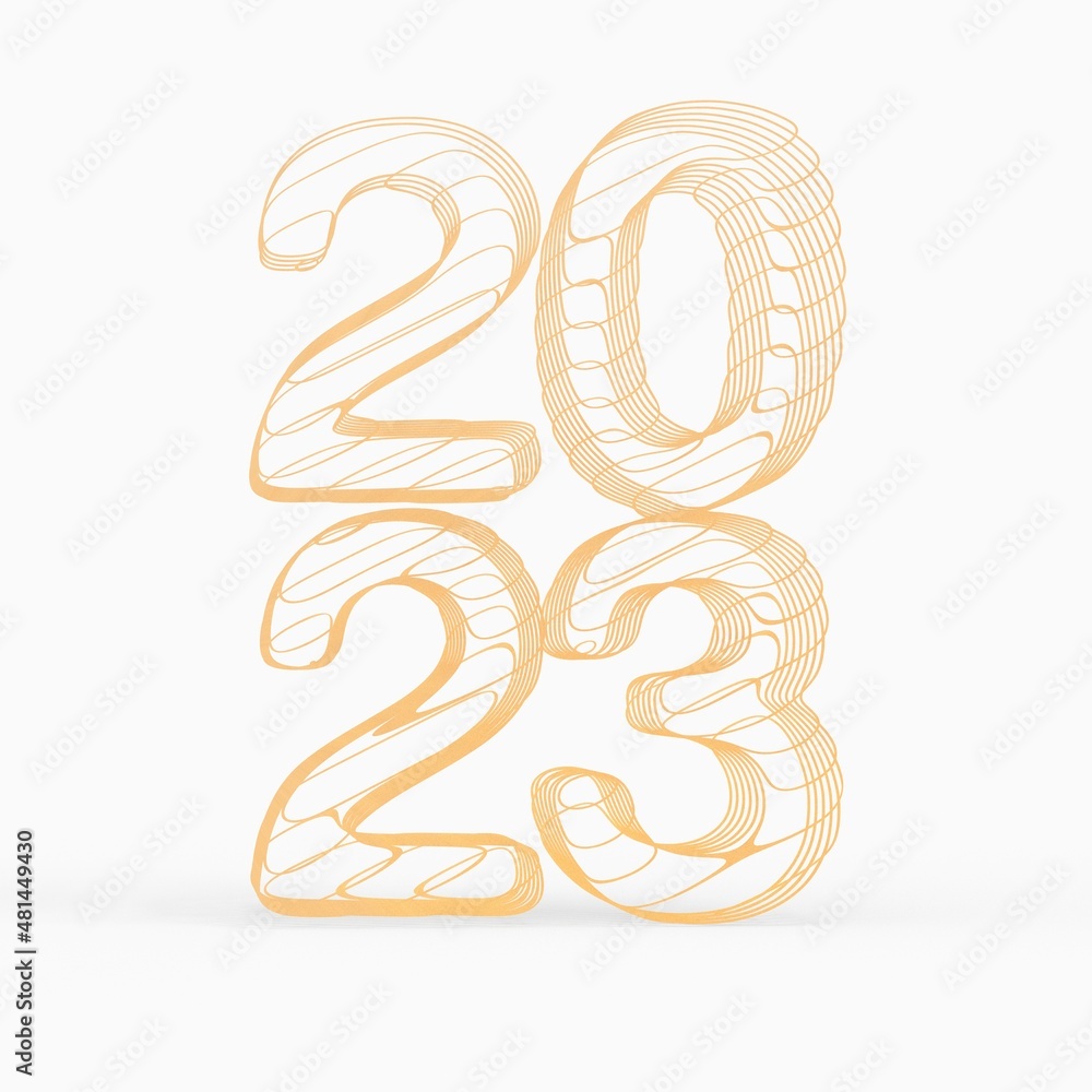 Typography design of 2023 with welcome 2023 concept design. Typography design of 2023 with welcome 2023 concept design.