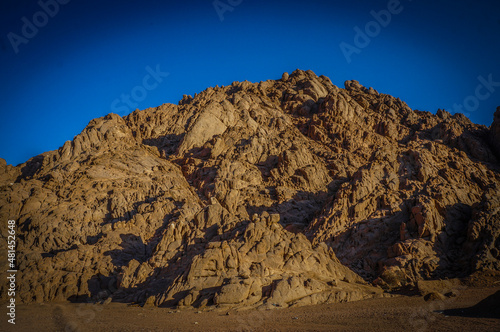 Mountains in the desert of Sharm El-Sheikh in Egypt. photo