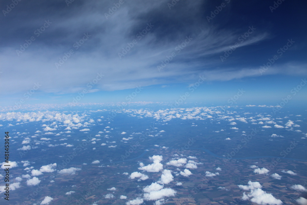 blue sky with clouds