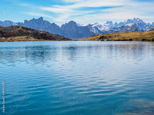 Laramon lake in french alps  Ecrins national park  France