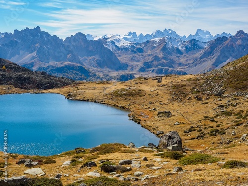 Fototapeta Naklejka Na Ścianę i Meble -  Serpent lake in french alps, Ecrins national park, France
