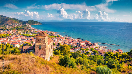 Old chapel in Santa Maria di Castellabate town. Impressive summer scene of province of Salerno in the Campania region of south-western Italy, Europe. Traveling concept background. photo