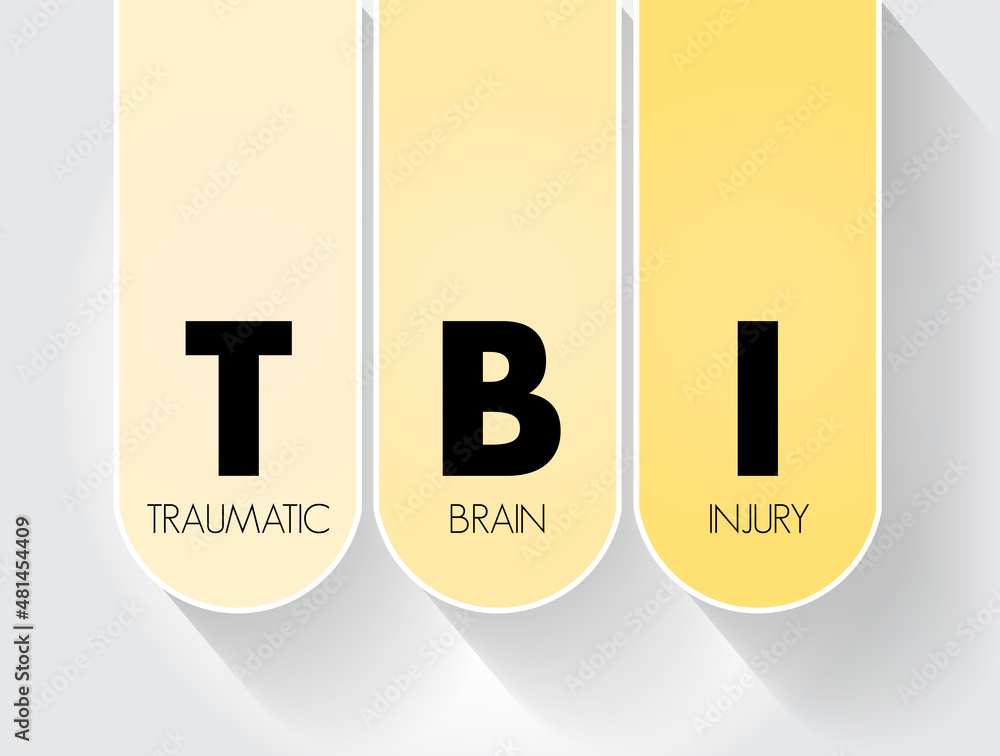 TBI Traumatic Brain Injury - intracranial injury to the brain caused by