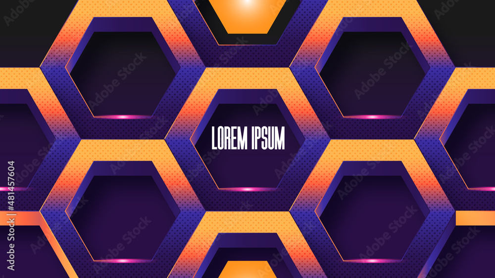 Abstract Futuristic Hexagonal Background Abstract Futuristic Hexagonal Background