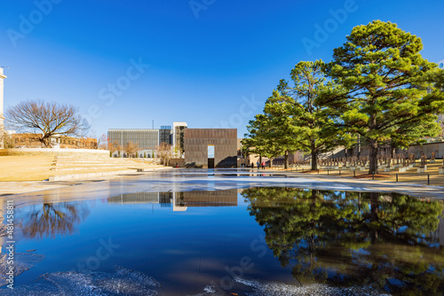 Sunny view of the garden Oklahoma City National Memorial and Museum