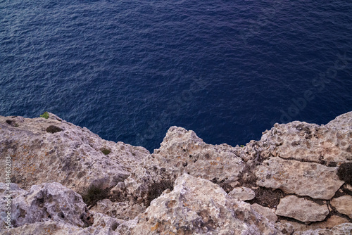 Coastline seen from the air. Rock cliff. © Xavi Lapuente