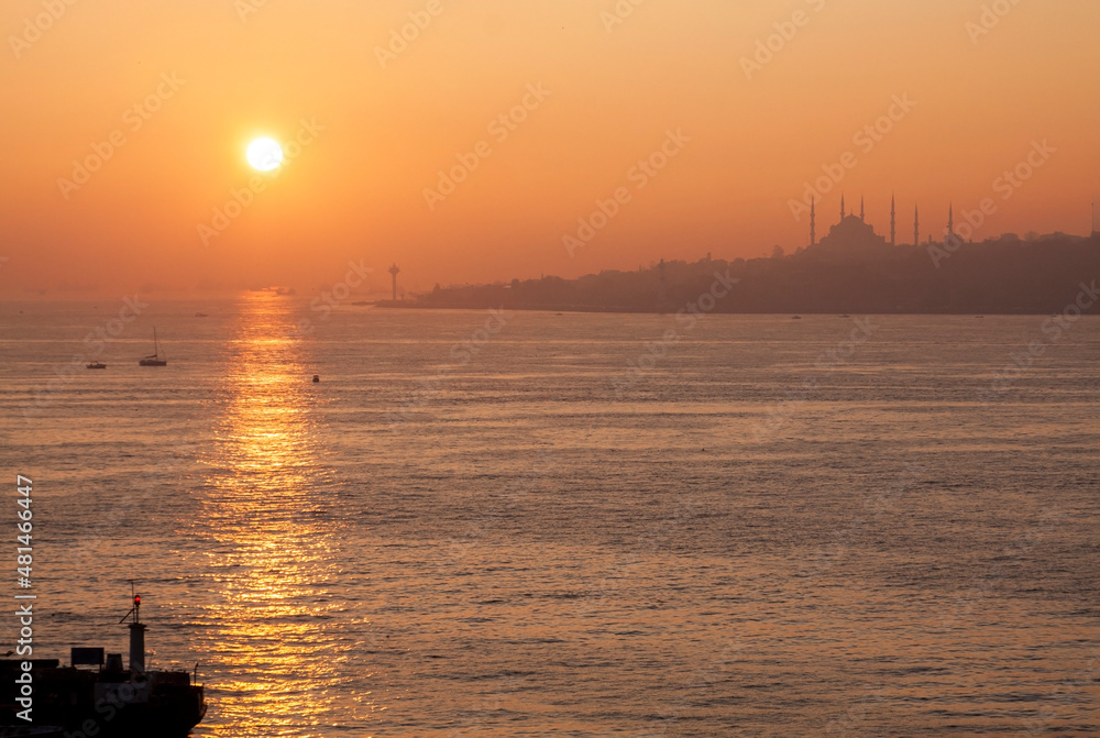  Sunset in Istanbul, Turkey