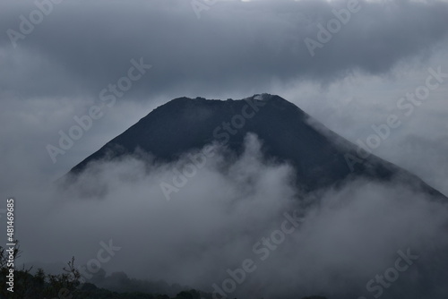 clouds over mountain