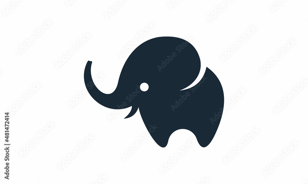 elephant dental silhouette logo vector elephant dental silhouette logo vector