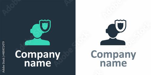 Logotype Psychology icon isolated on white background. Psi symbol. Mental health concept, psychoanalysis analysis and psychotherapy. Logo design template element. Vector