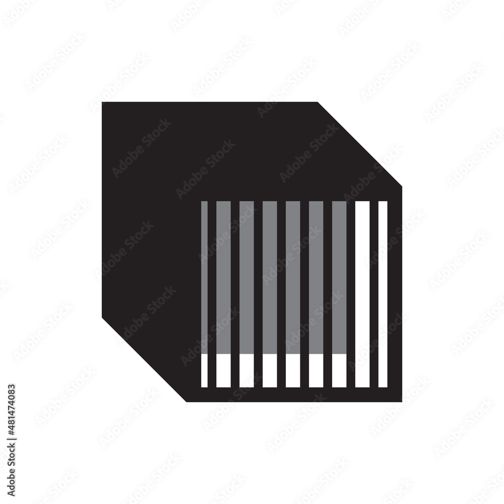 square prison icon modern logo vector graphics 