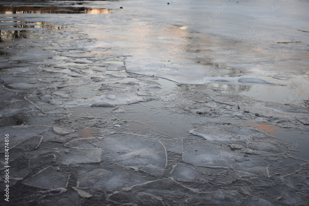 ice on the river ice on the river