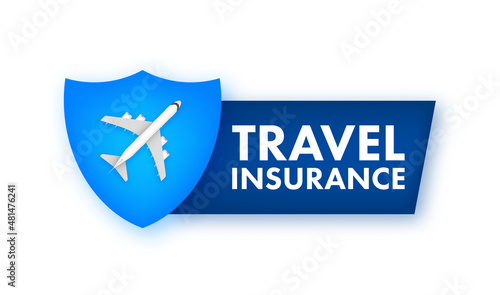 Travel insurance in flat style. Isometric vector illustration. Health insurance concept.